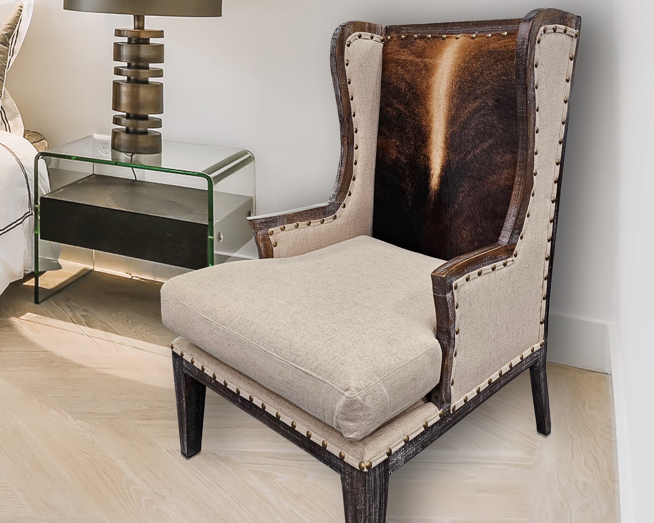 (image for) Cowhide Accent Chair